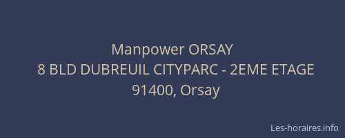 Manpower ORSAY