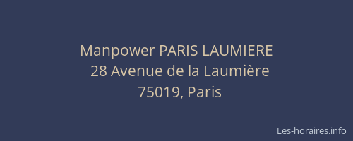 Manpower PARIS LAUMIERE