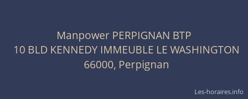 Manpower PERPIGNAN BTP