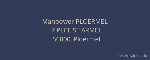Manpower PLOERMEL