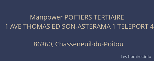 Manpower POITIERS TERTIAIRE