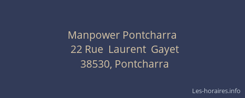 Manpower Pontcharra