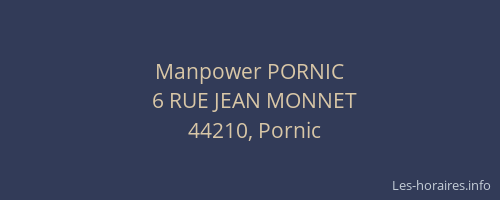 Manpower PORNIC