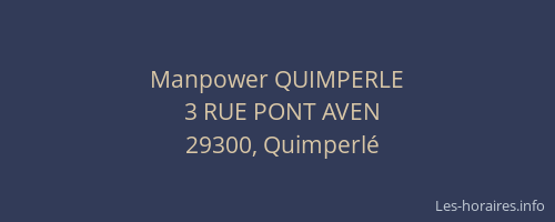 Manpower QUIMPERLE