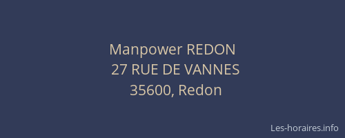 Manpower REDON