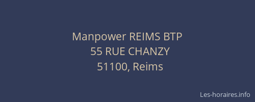Manpower REIMS BTP