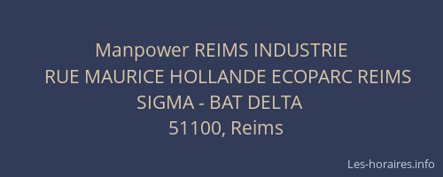 Manpower REIMS INDUSTRIE