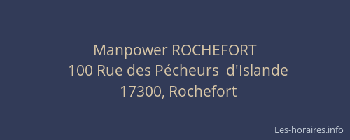 Manpower ROCHEFORT