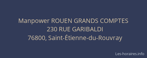 Manpower ROUEN GRANDS COMPTES