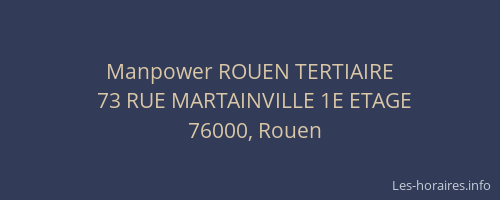 Manpower ROUEN TERTIAIRE