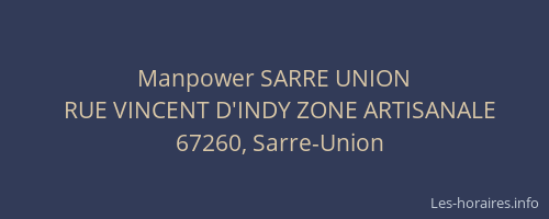Manpower SARRE UNION