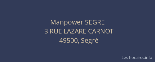 Manpower SEGRE