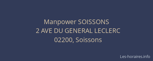 Manpower SOISSONS