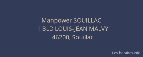 Manpower SOUILLAC