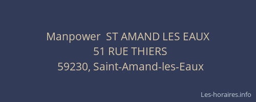 Manpower  ST AMAND LES EAUX