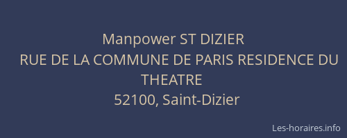 Manpower ST DIZIER