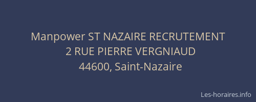 Manpower ST NAZAIRE RECRUTEMENT