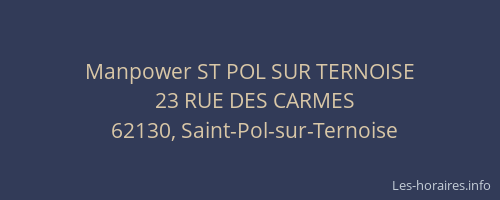 Manpower ST POL SUR TERNOISE