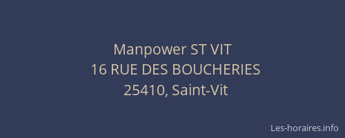 Manpower ST VIT