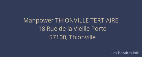 Manpower THIONVILLE TERTIAIRE