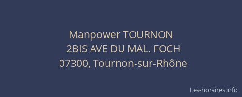 Manpower TOURNON