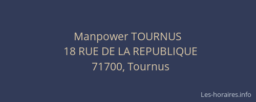 Manpower TOURNUS