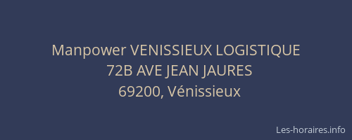 Manpower VENISSIEUX LOGISTIQUE