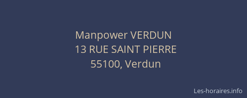 Manpower VERDUN