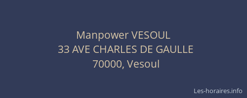 Manpower VESOUL