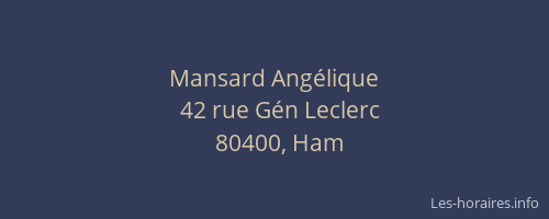 Mansard Angélique