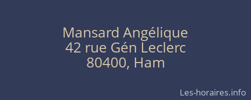 Mansard Angélique