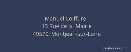 Manuel Coiffure