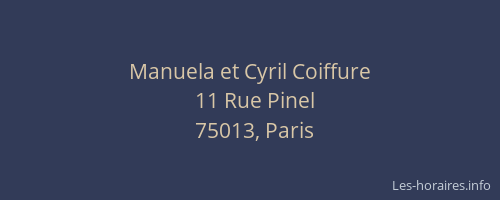 Manuela et Cyril Coiffure