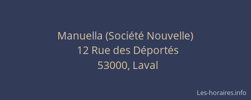 Manuella (Société Nouvelle)