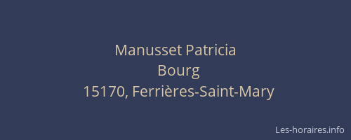 Manusset Patricia