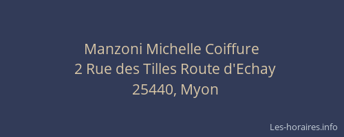 Manzoni Michelle Coiffure