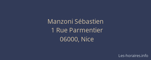 Manzoni Sébastien