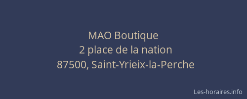 MAO Boutique