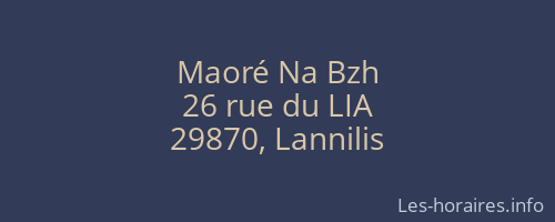 Maoré Na Bzh