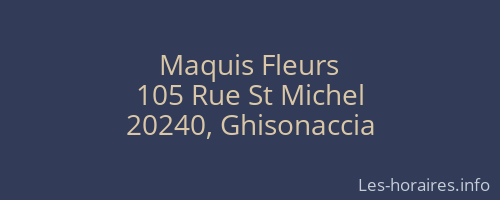 Maquis Fleurs