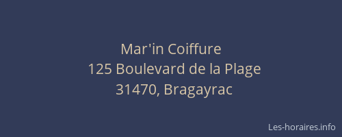 Mar'in Coiffure