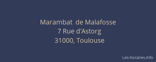 Marambat  de Malafosse