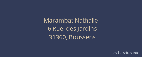 Marambat Nathalie