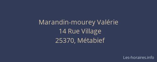 Marandin-mourey Valérie