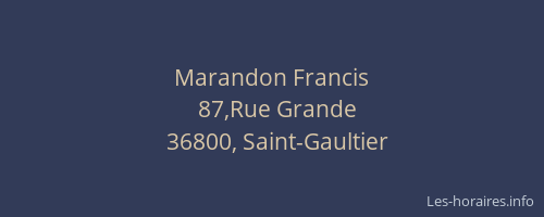 Marandon Francis