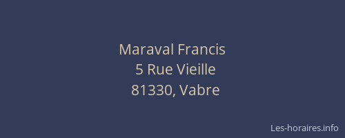 Maraval Francis