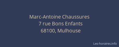 Marc-Antoine Chaussures