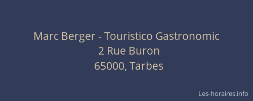 Marc Berger - Touristico Gastronomic