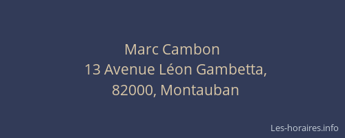 Marc Cambon