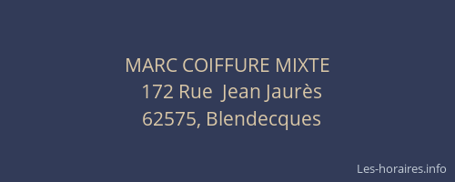 MARC COIFFURE MIXTE